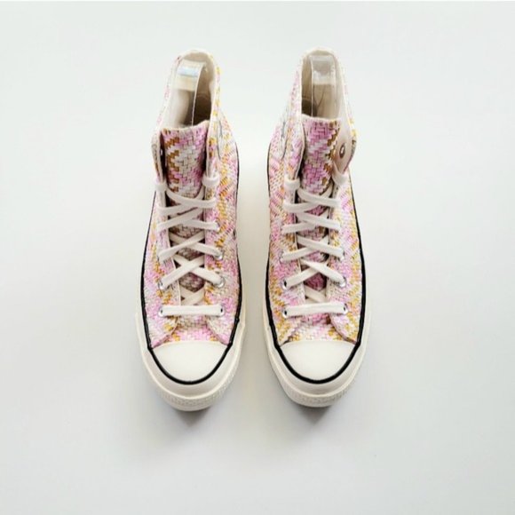 Converse Chuck 70 Hi Culture Weave  Egret Pink Women's 5.5 - Picture 3 of 6